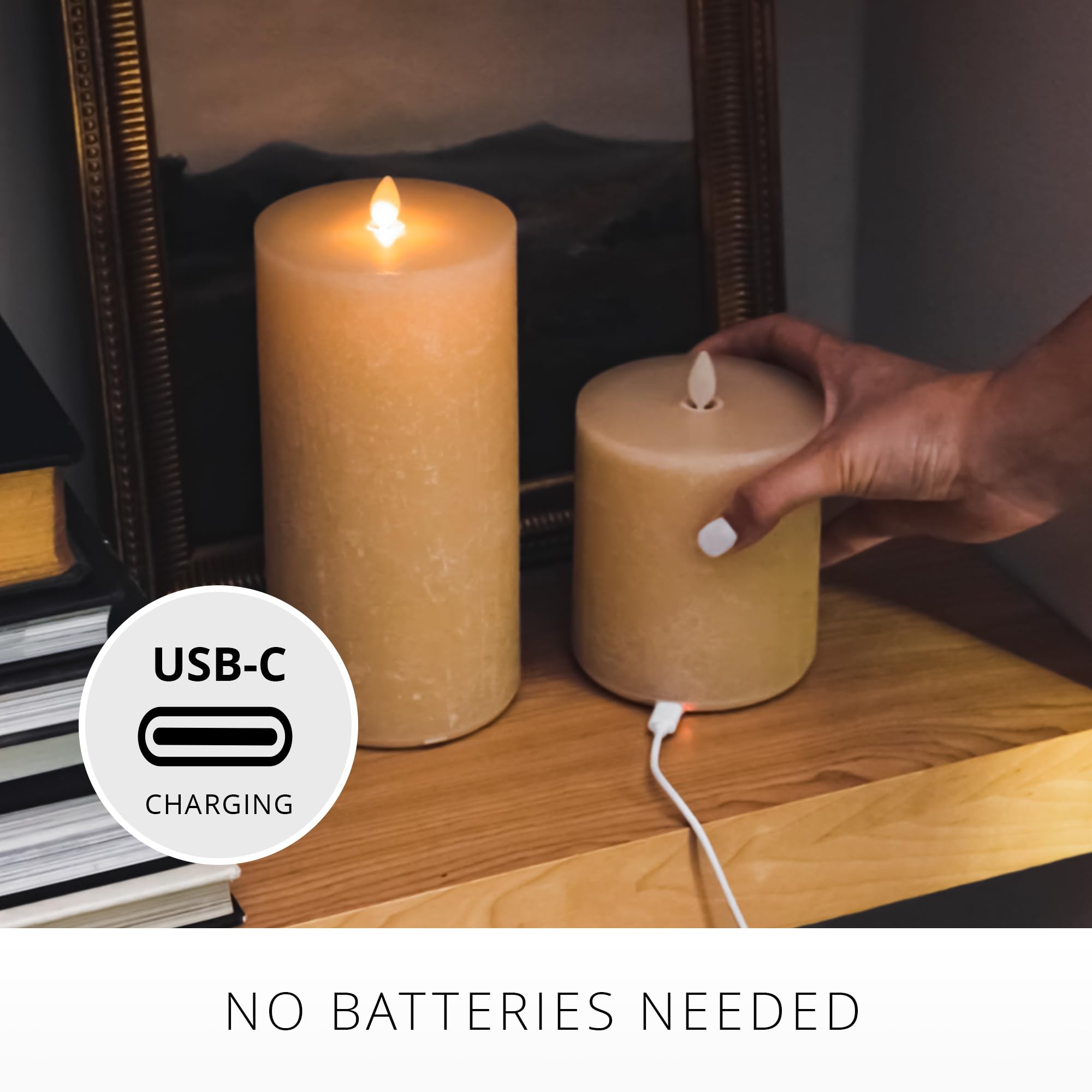 Amazon.com: Luminara Seaglass Rechargeable Flameless LED Candle